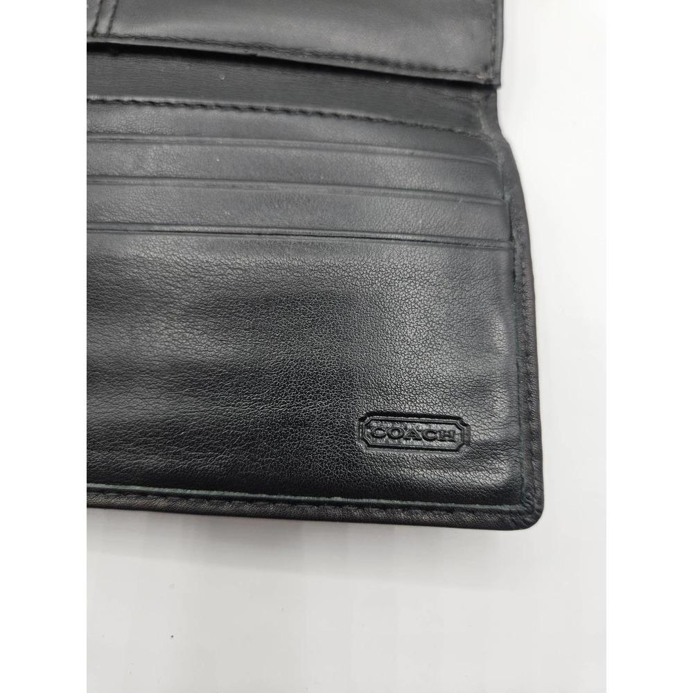 Coach Alexandra Slim Envelope Wallet Black Women's Silver Clasp - Picture 4 of 9